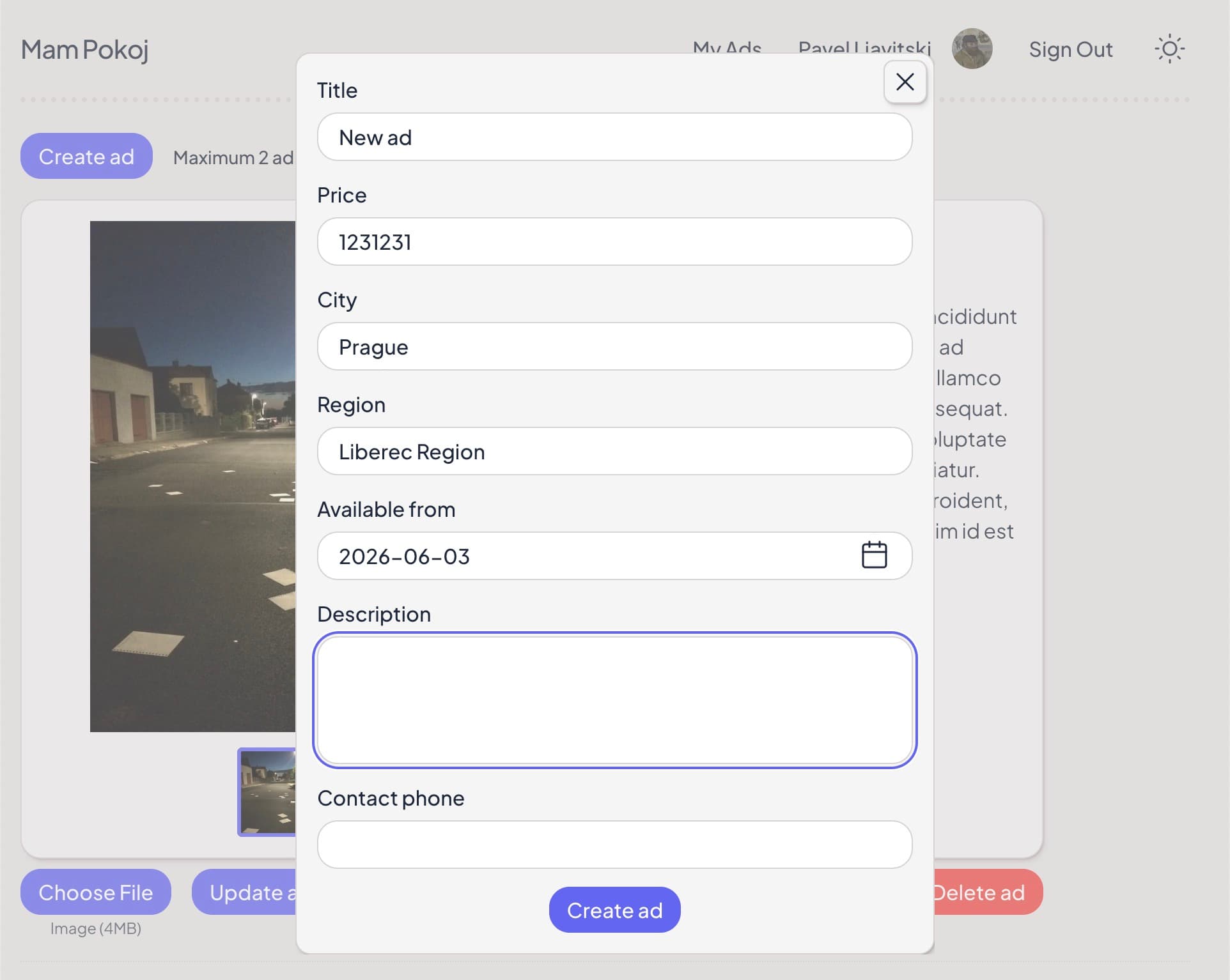 Create ad flow image